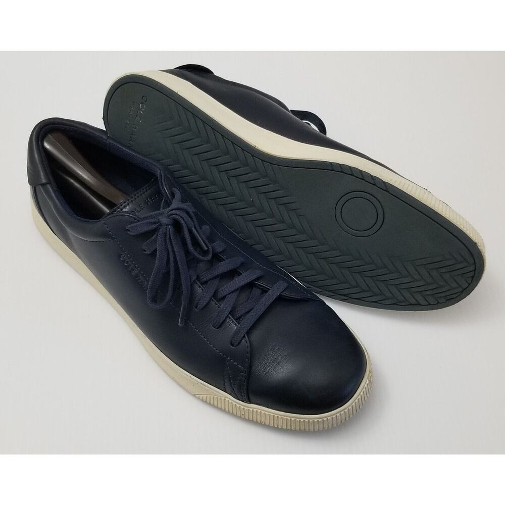 COLE HAAN Nantucket 2.0 Leather Navy Size 11.5 M Men Casual Shoes Lace Up Shoes - Picture 2 of 12